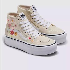 Vans Stylish Sk8-Hi Tapered Stackform White Sneakers 7.5 and 8.5womens